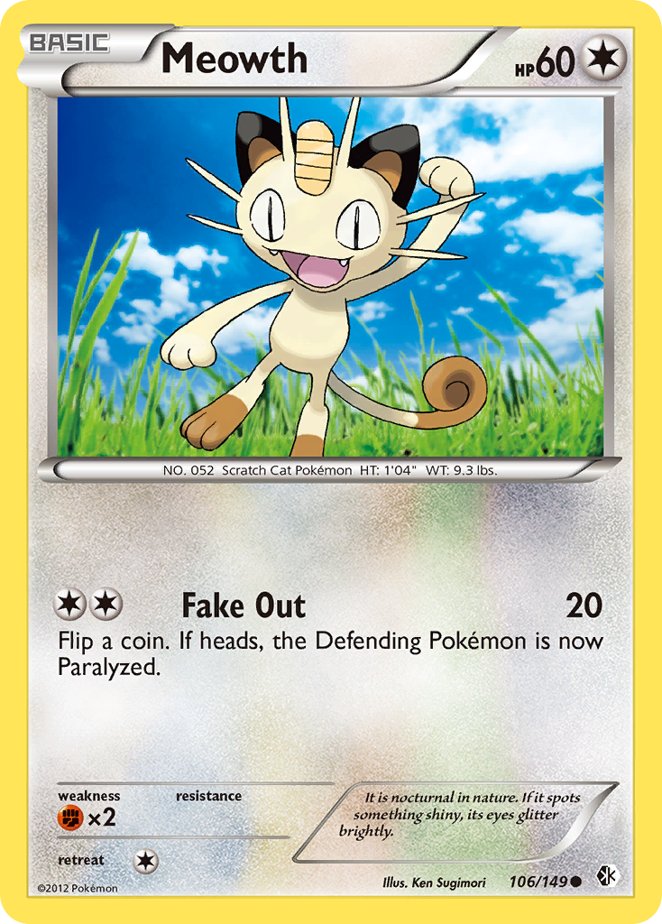 Meowth — illustrated card