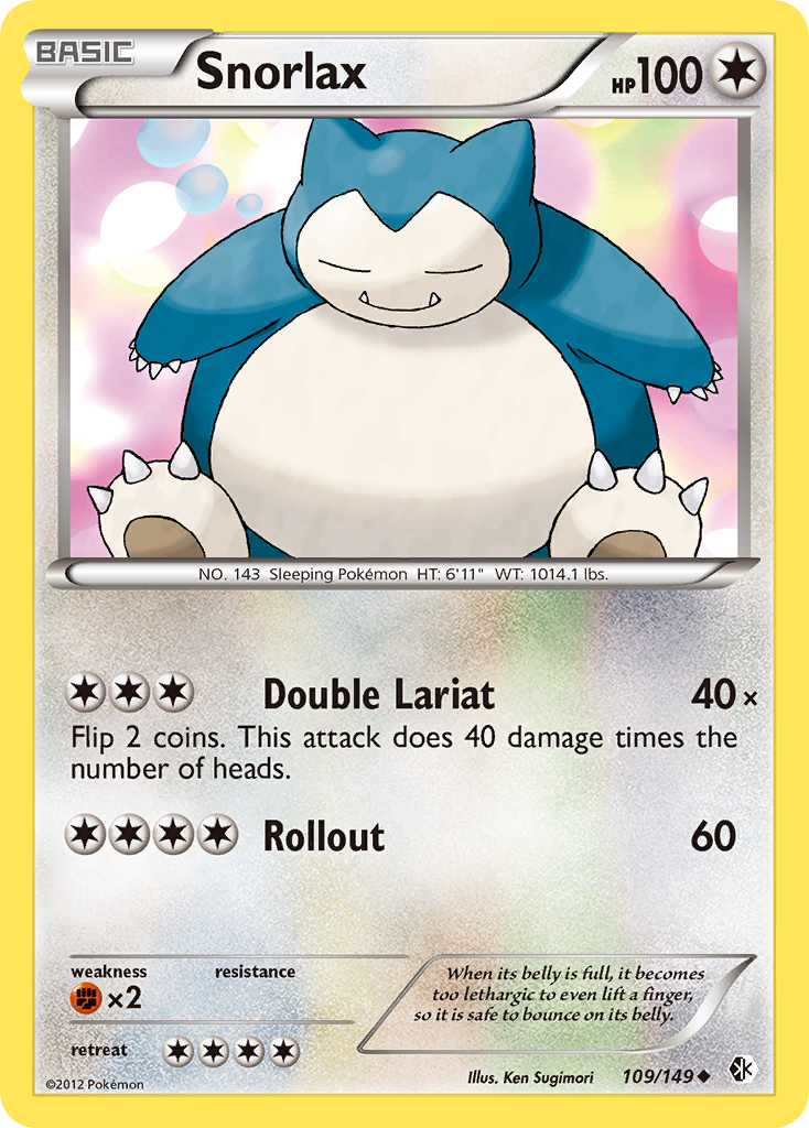 Snorlax — illustrated card