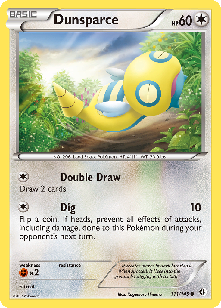Dunsparce — illustrated card