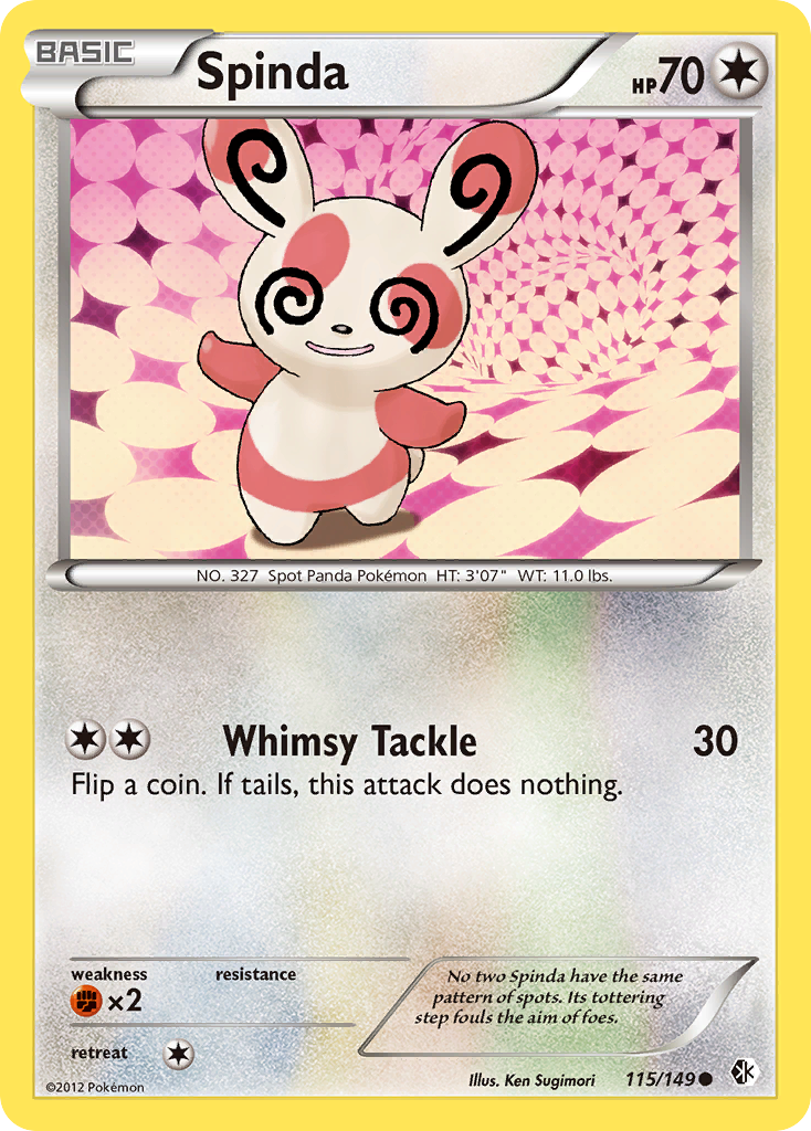 Spinda — illustrated card
