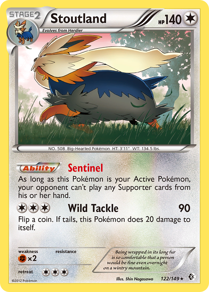 Stoutland — illustrated card