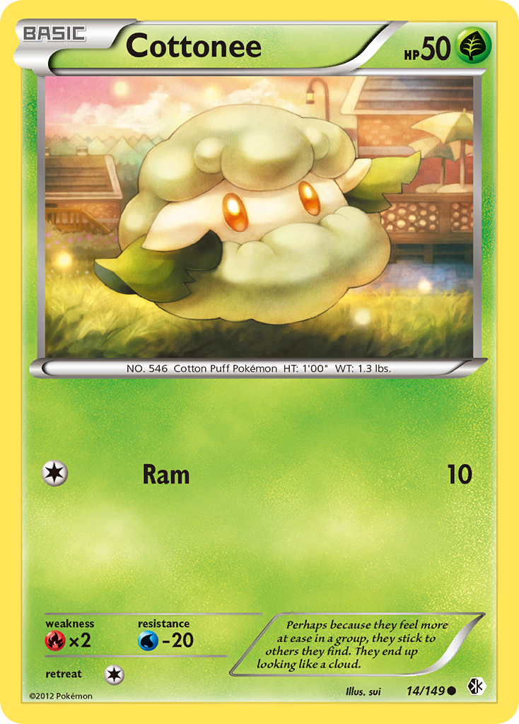 Cottonee — illustrated card