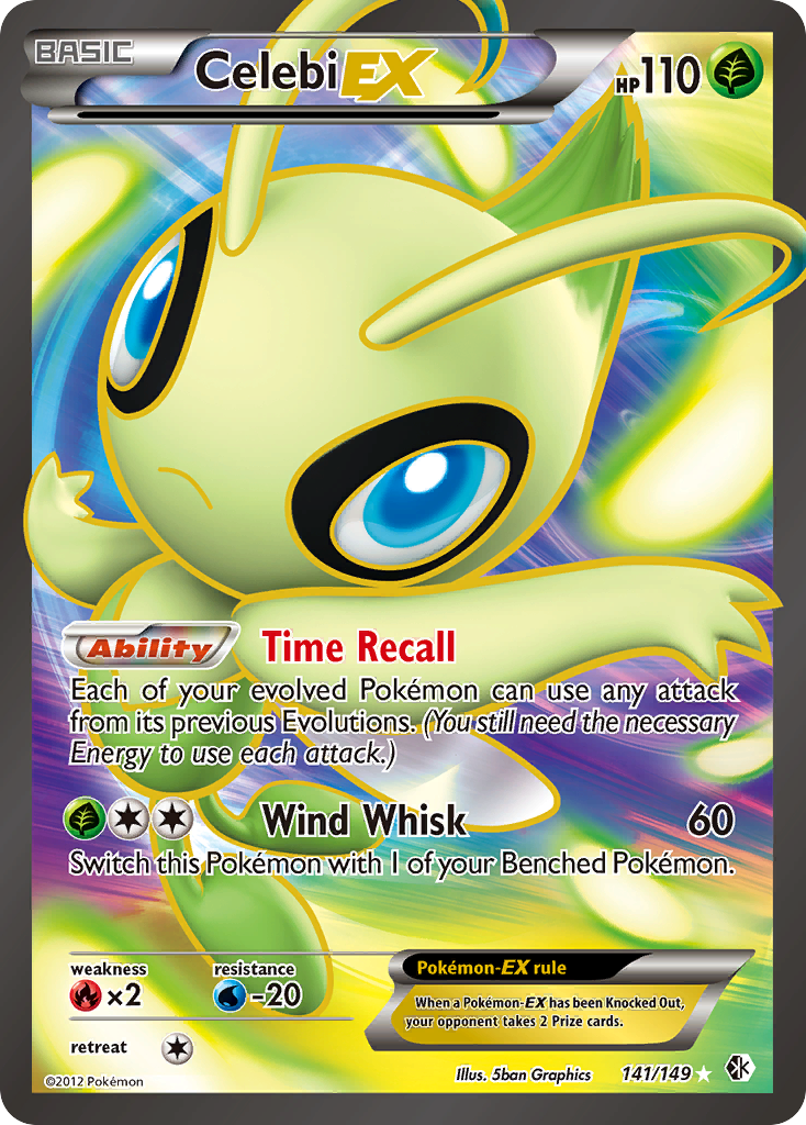 Celebi-EX — illustrated card