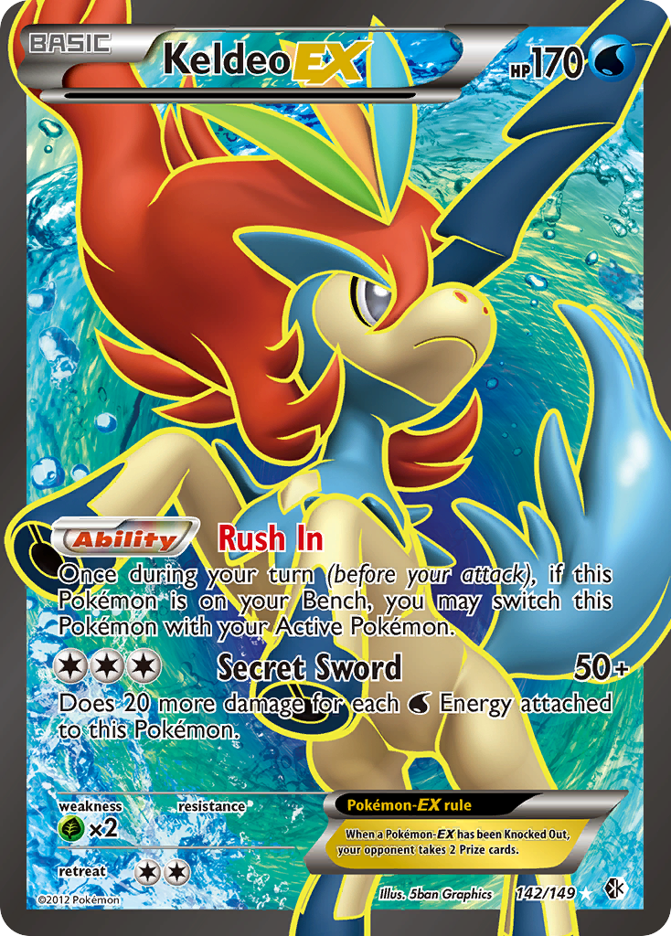 Keldeo-EX — illustrated card