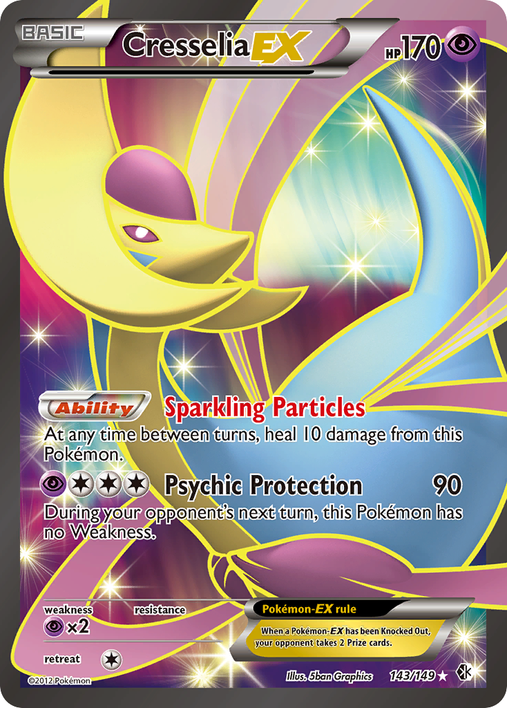 Cresselia-EX — illustrated card