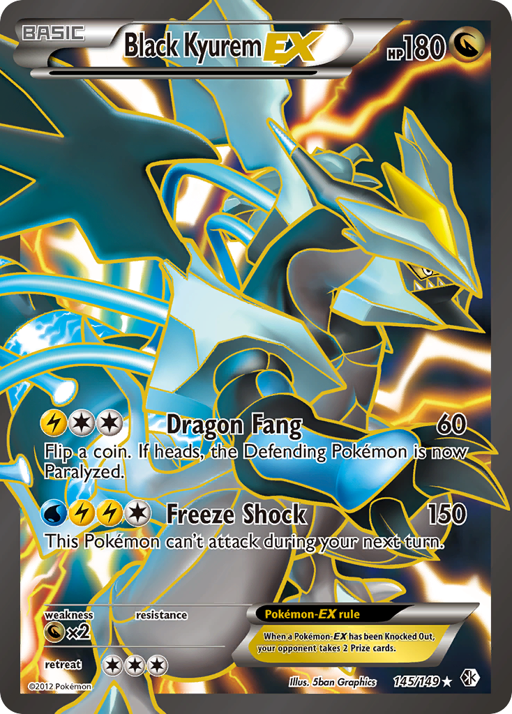Black Kyurem-EX — illustrated card