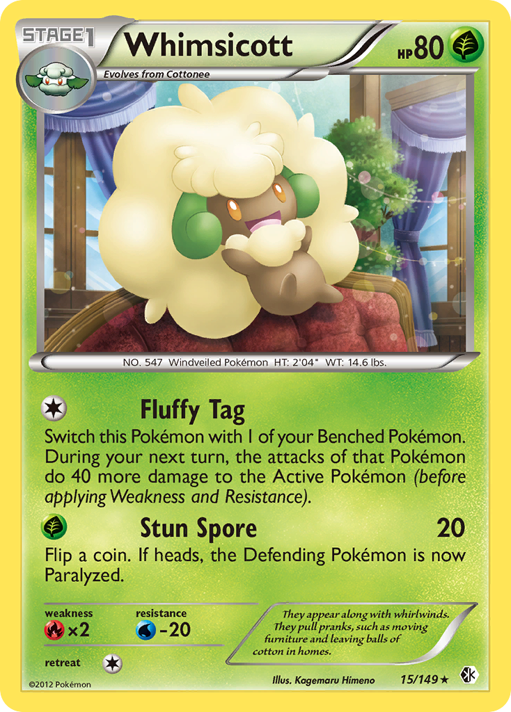 Whimsicott — illustrated card