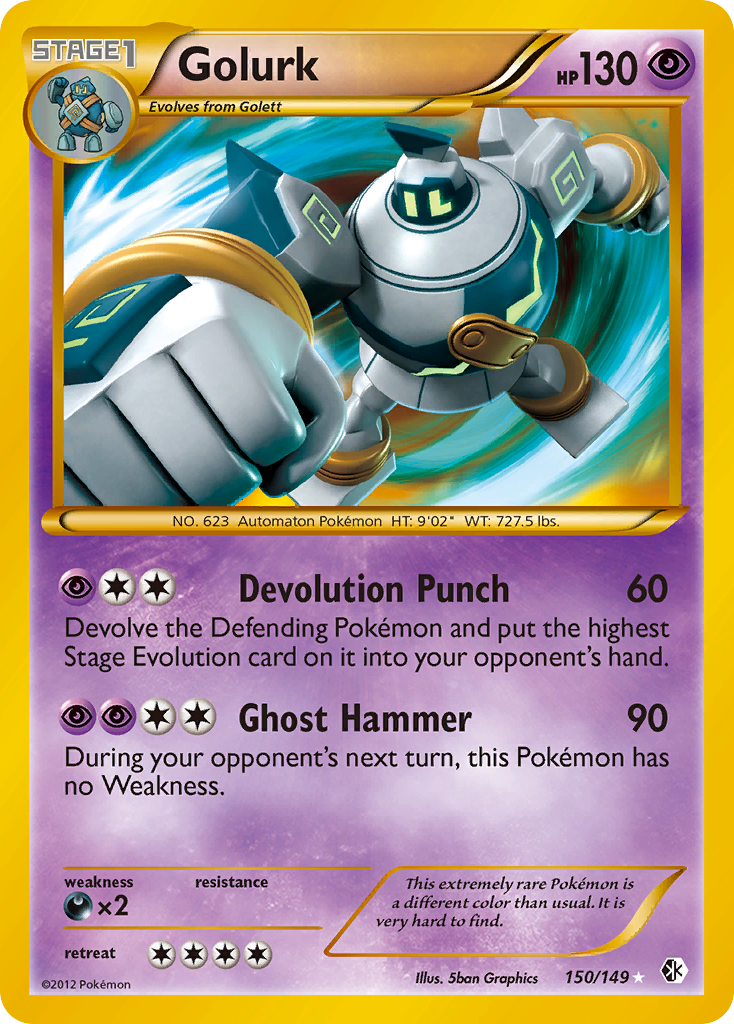 Golurk — illustrated card