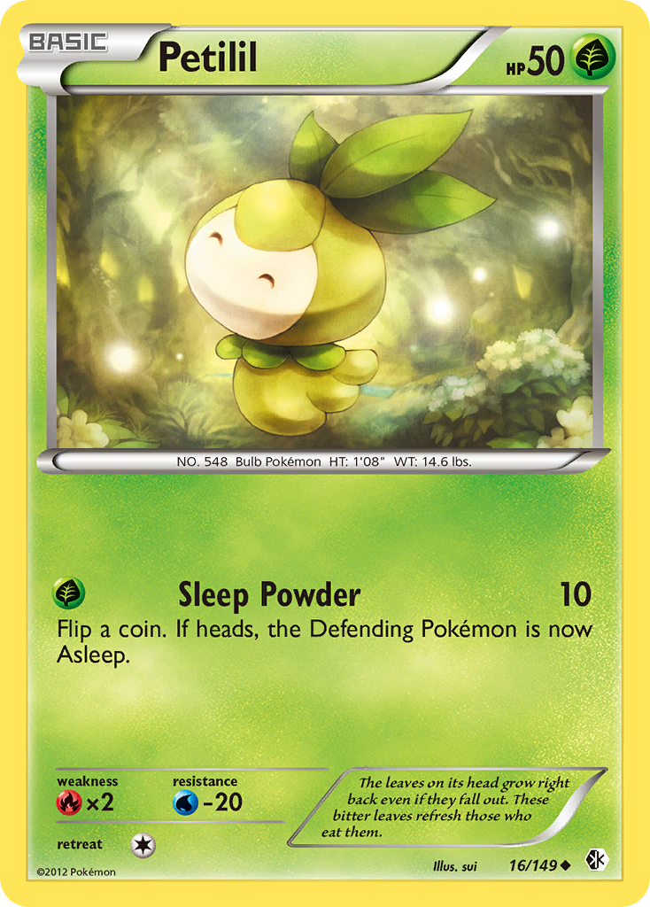 Petilil — illustrated card