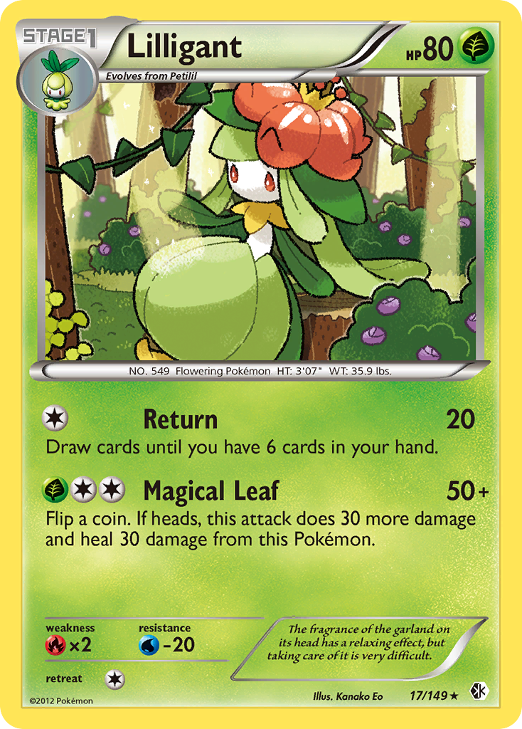 Lilligant — illustrated card