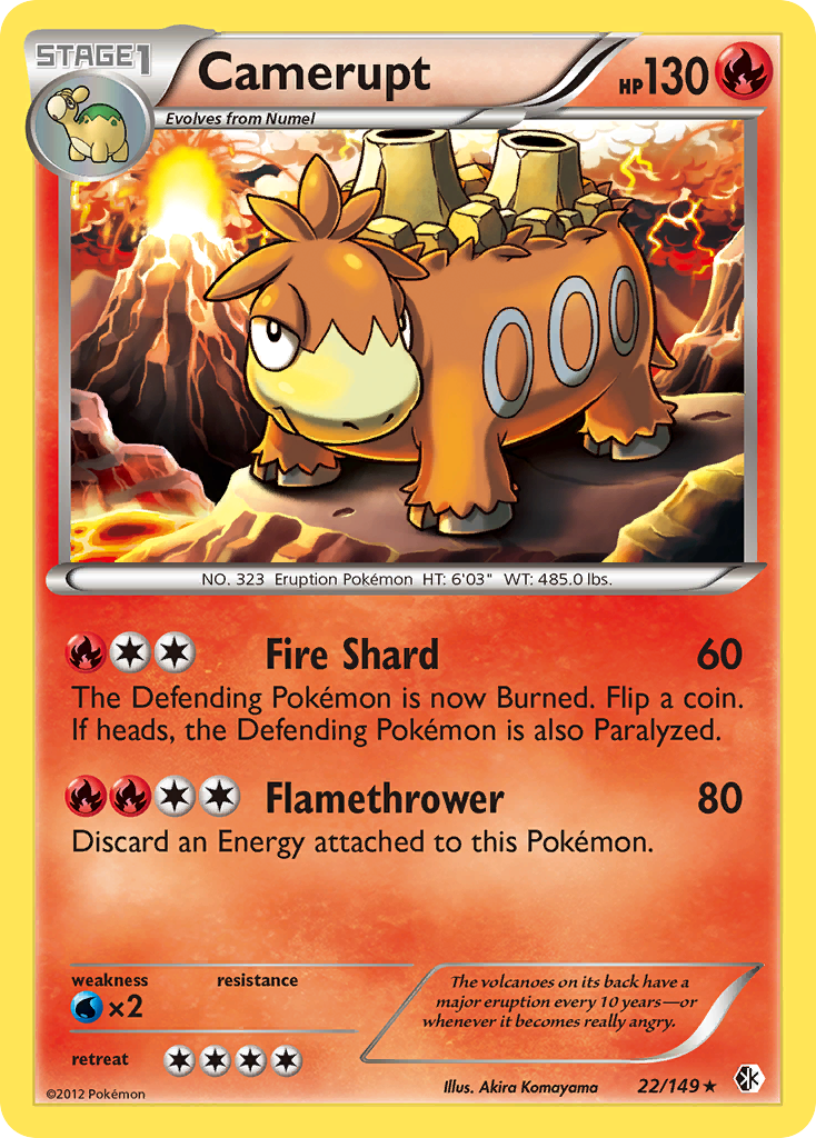 Camerupt — illustrated card
