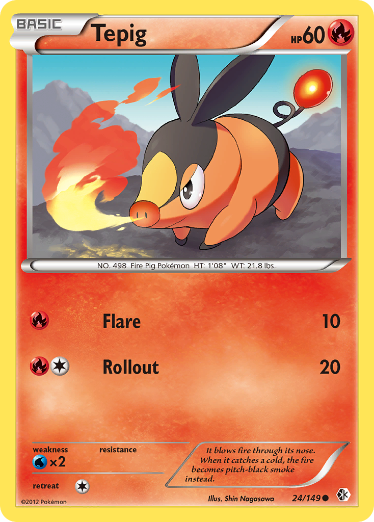 Tepig — illustrated card
