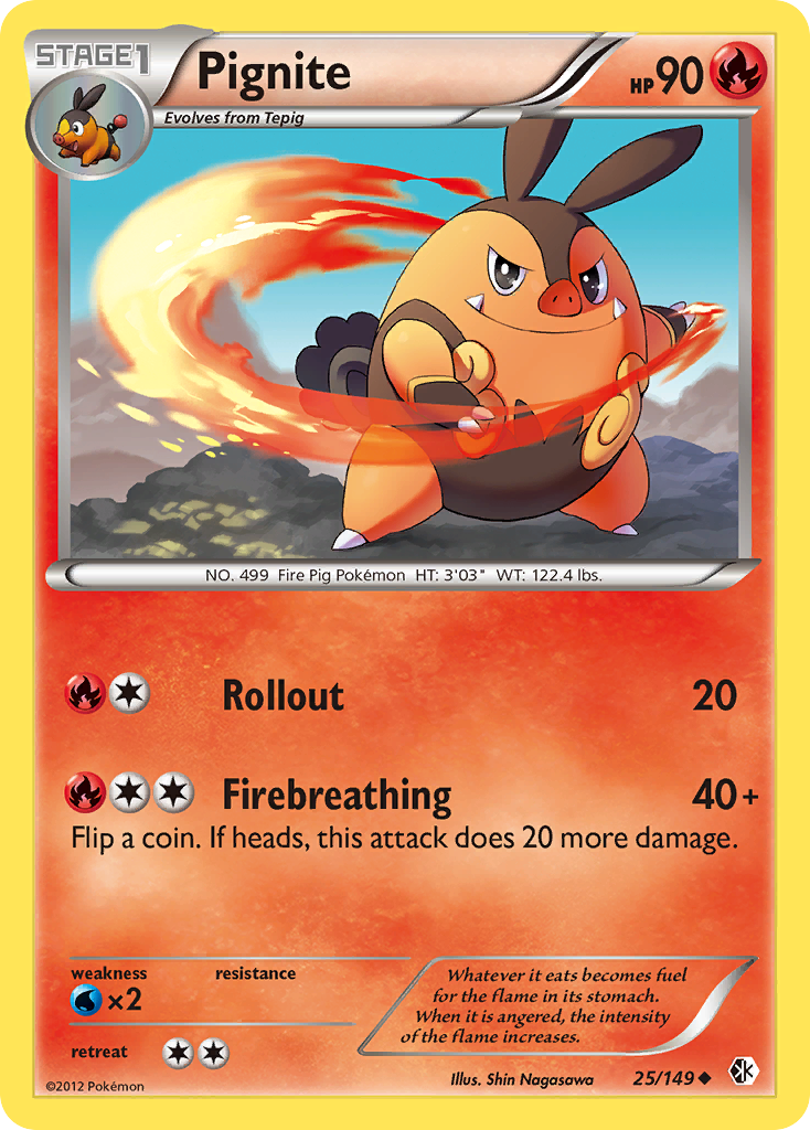 Pignite — illustrated card
