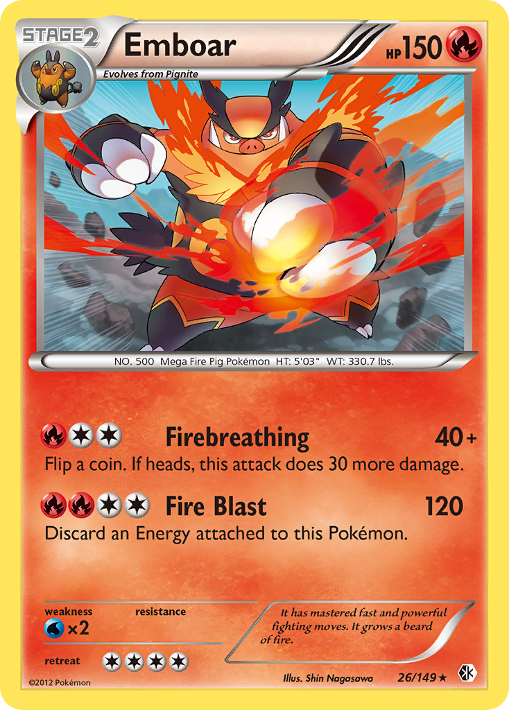 Emboar — illustrated card