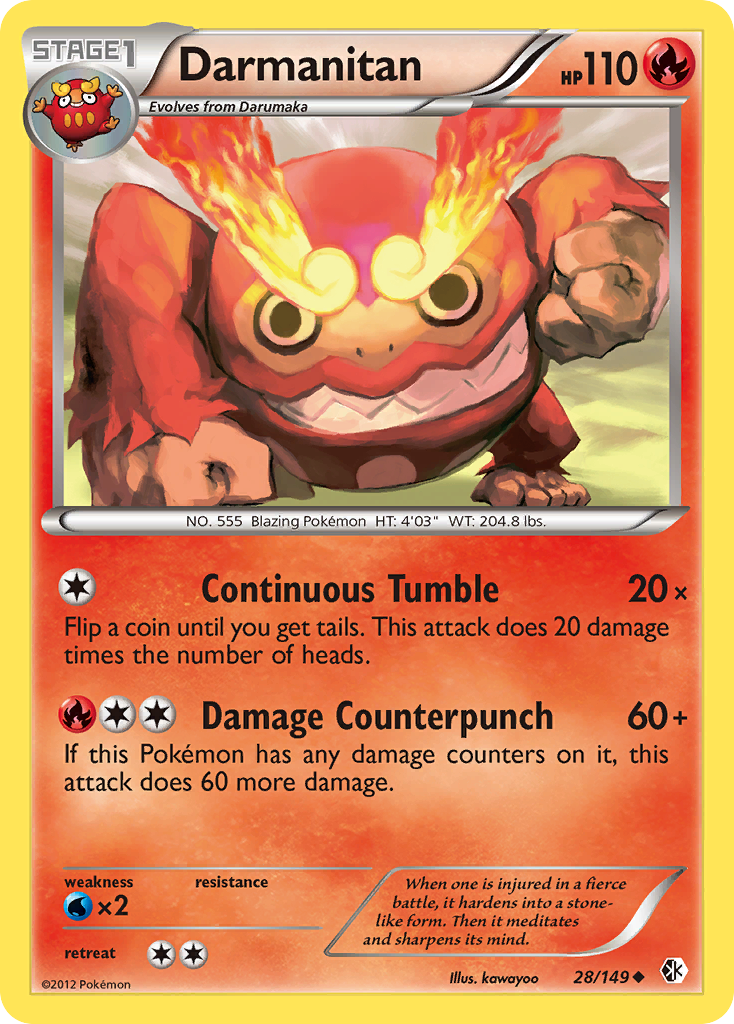 Darmanitan — illustrated card