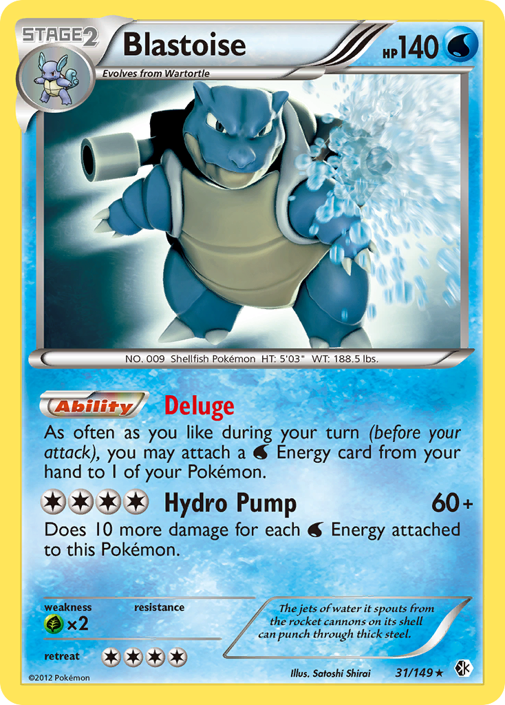 Blastoise — illustrated card