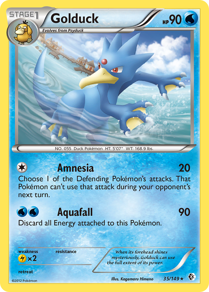 Golduck — illustrated card