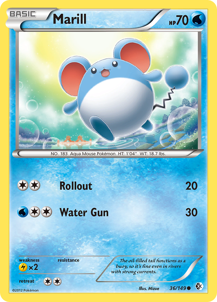 Marill — illustrated card