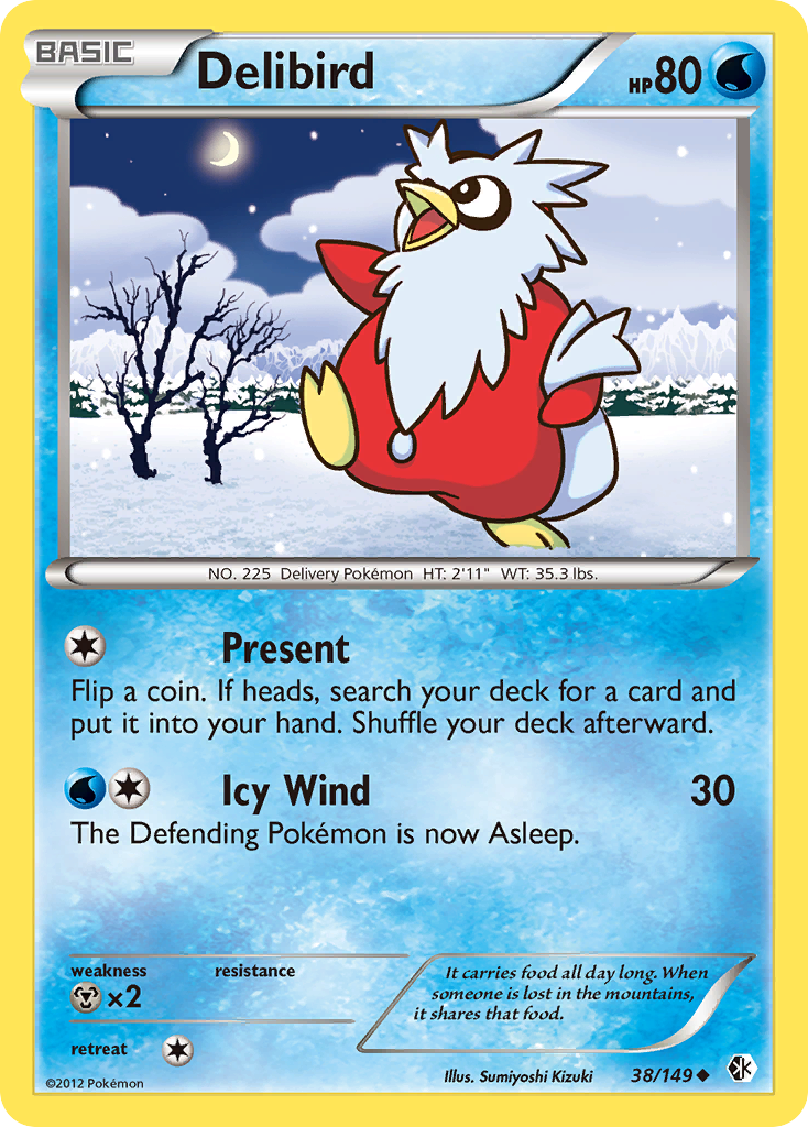 Delibird — illustrated card