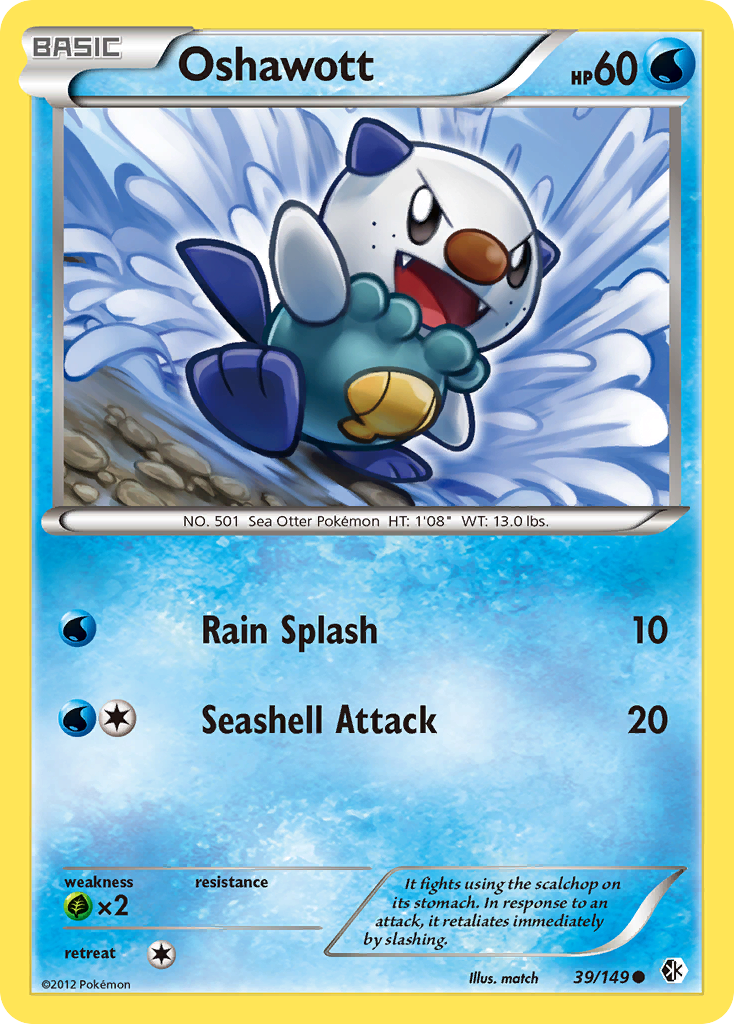 Oshawott — illustrated card