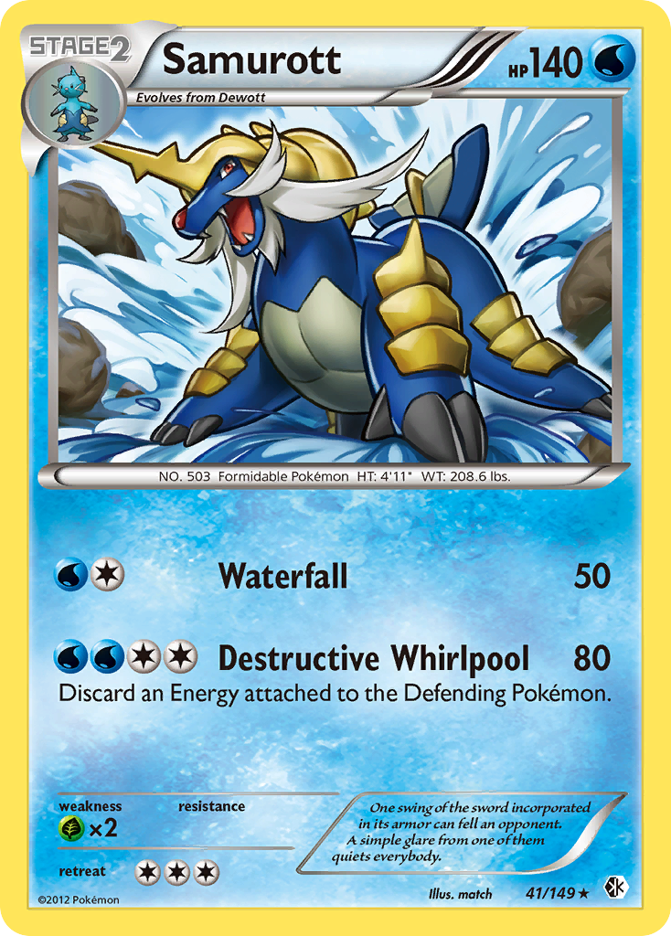 Samurott — illustrated card