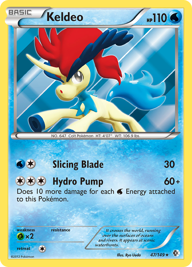 Keldeo — illustrated card
