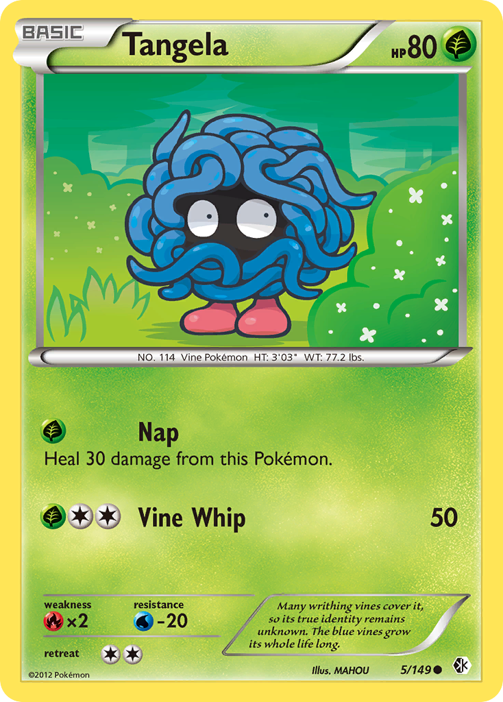 Tangela — illustrated card