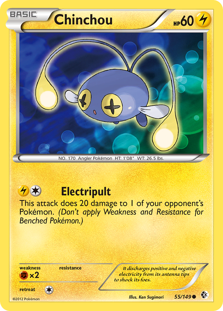 Chinchou — illustrated card