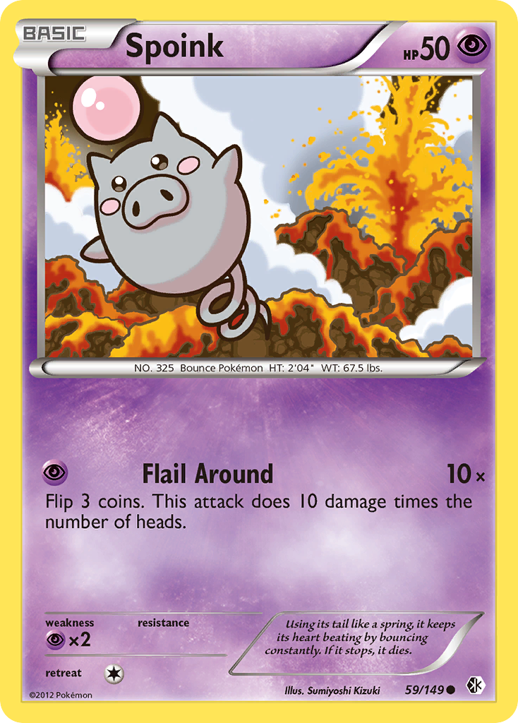Spoink — illustrated card