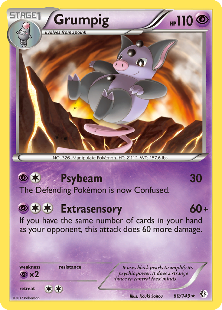 Grumpig — illustrated card