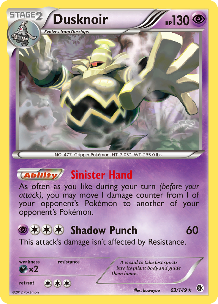 Dusknoir — illustrated card