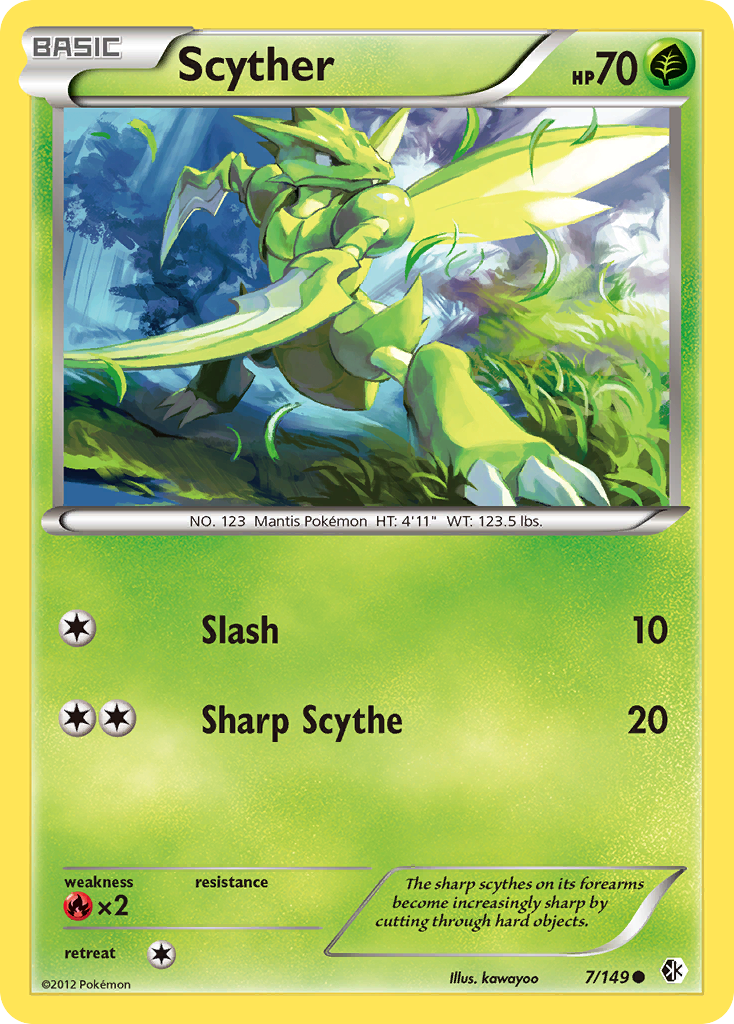 Scyther — illustrated card