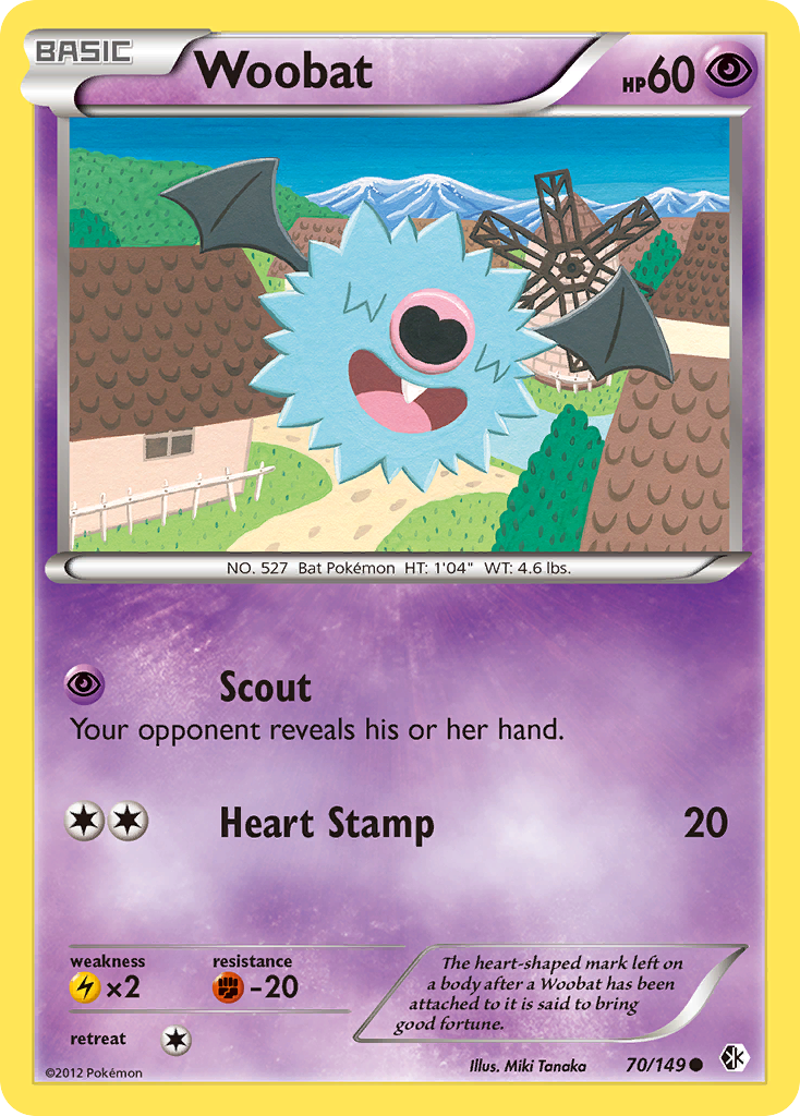 Woobat — illustrated card