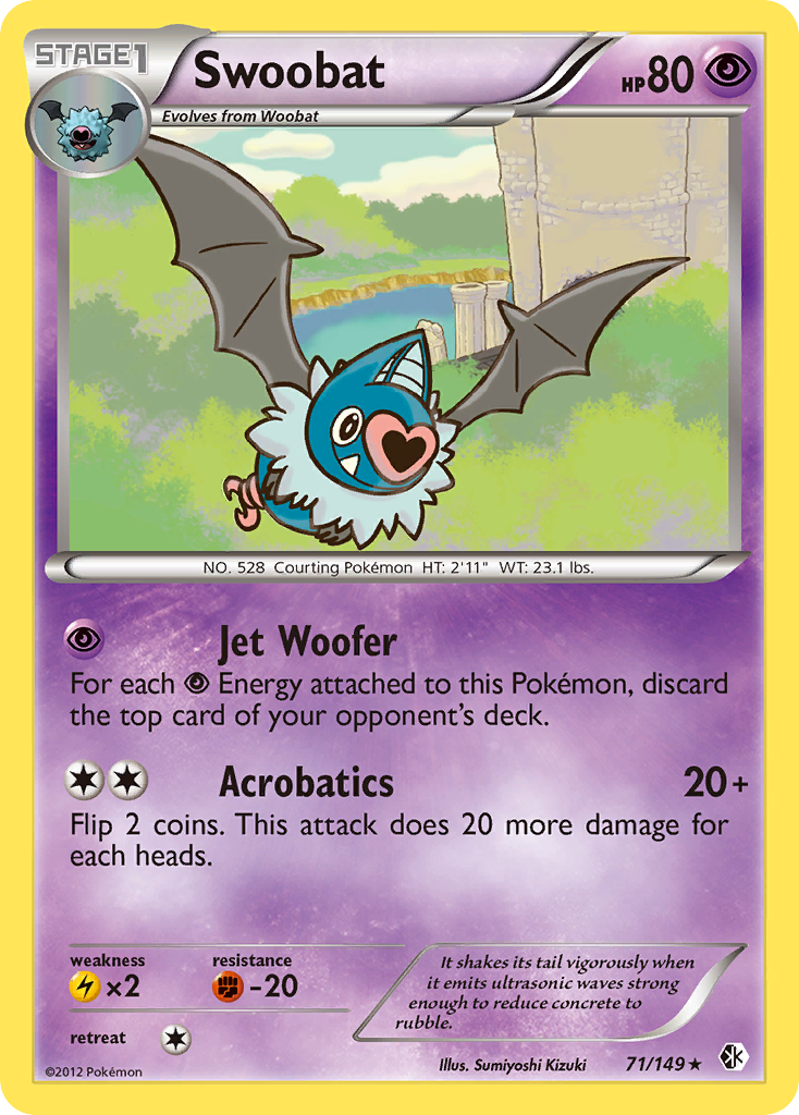 Swoobat — illustrated card