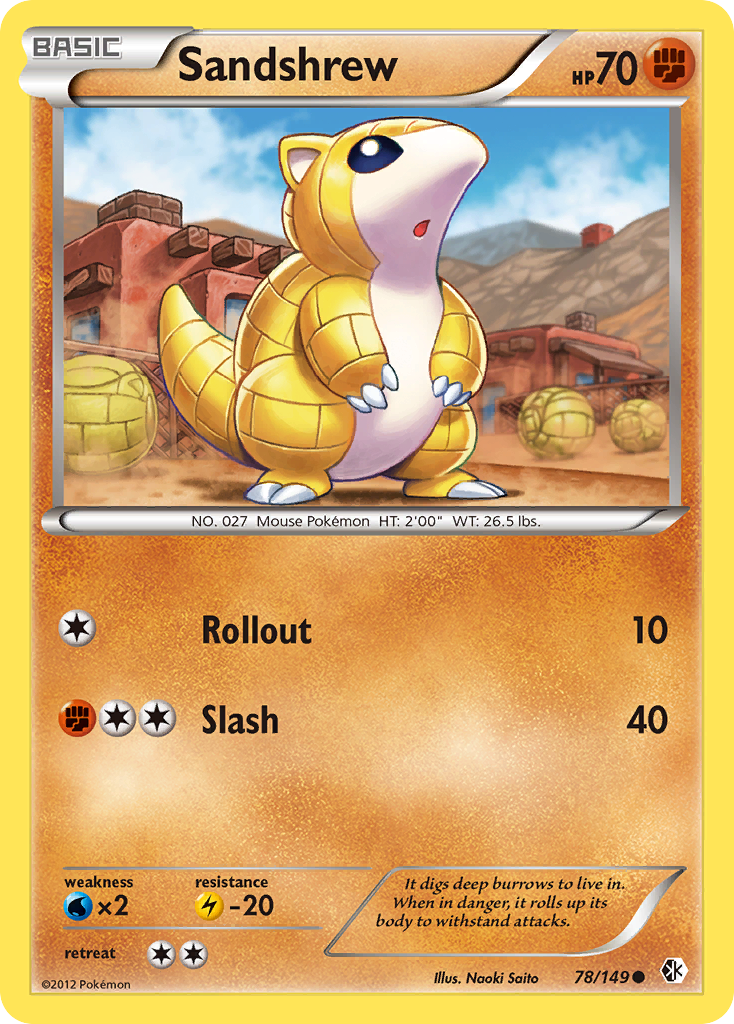 Sandshrew — illustrated card