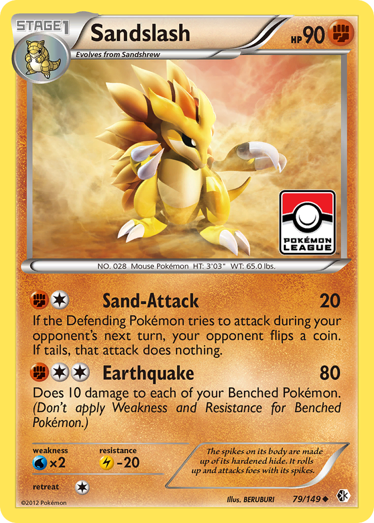 Sandslash — illustrated card