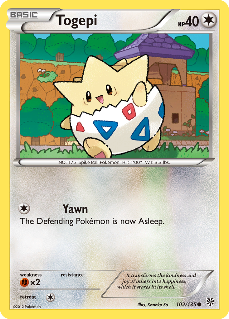 Togepi — illustrated card