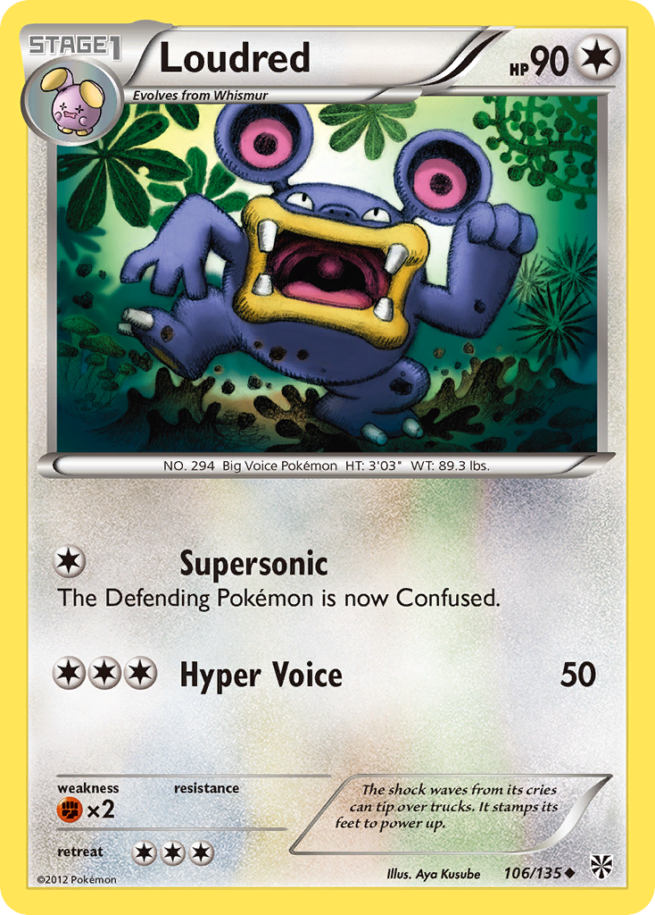 Loudred — illustrated card