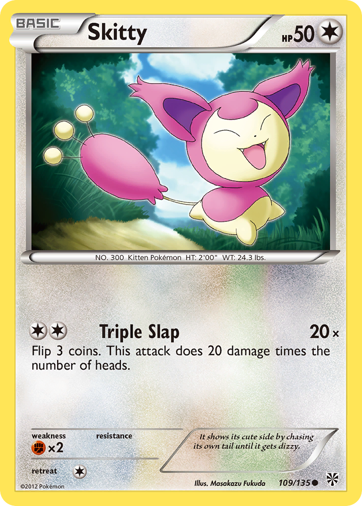 Skitty — illustrated card