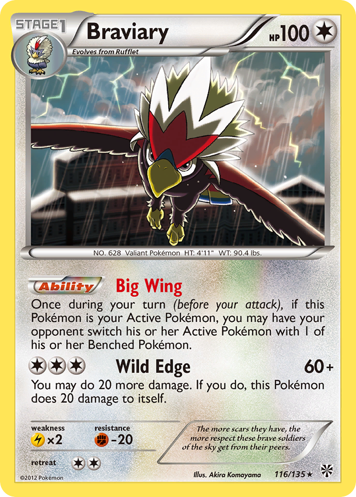 Braviary — illustrated card