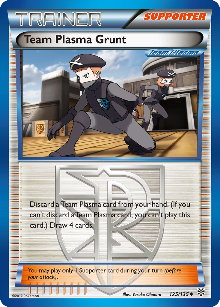 Team Plasma Grunt — illustrated card
