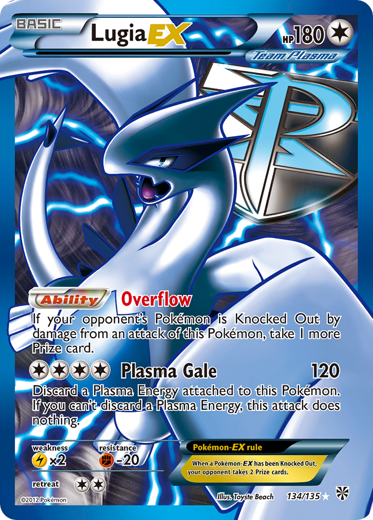 Lugia-EX — illustrated card