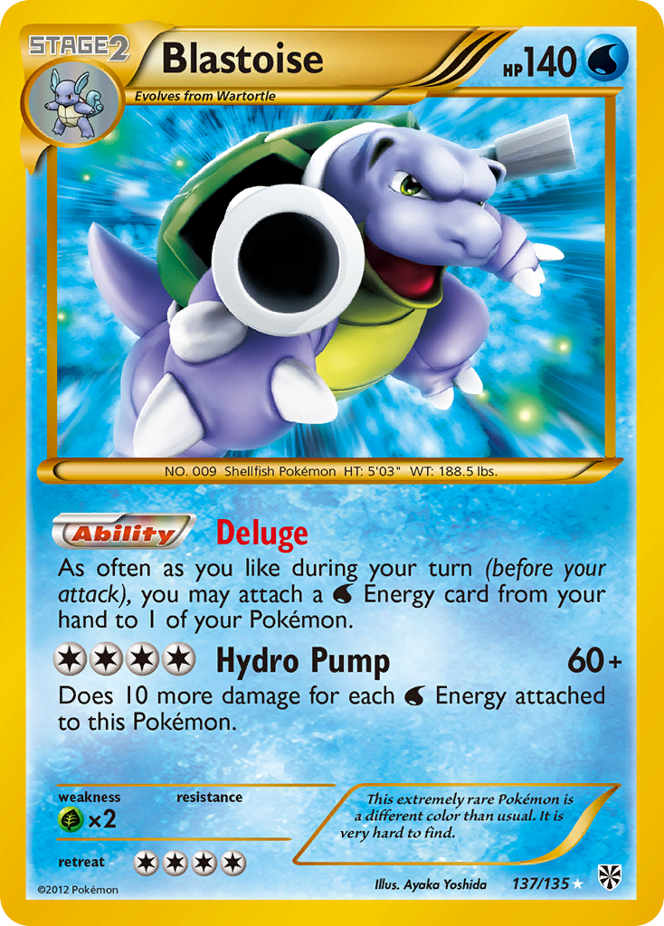 Blastoise — illustrated card