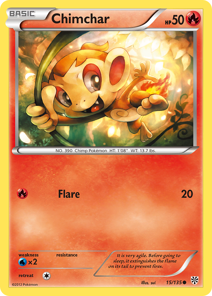 Chimchar — illustrated card