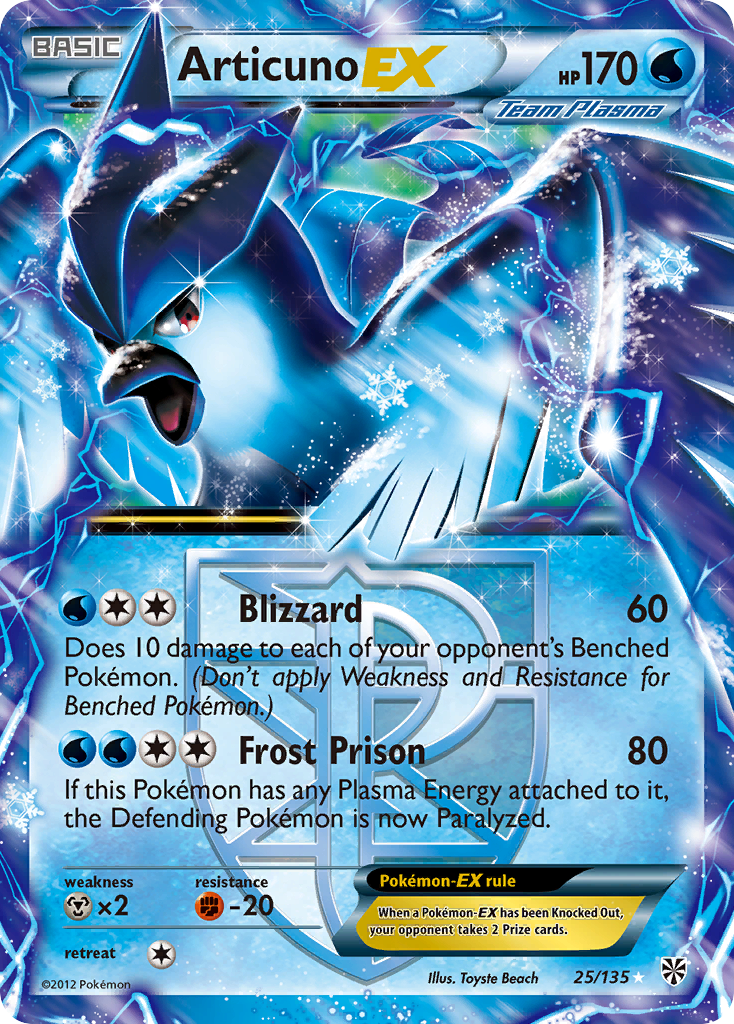 Articuno-EX — illustrated card