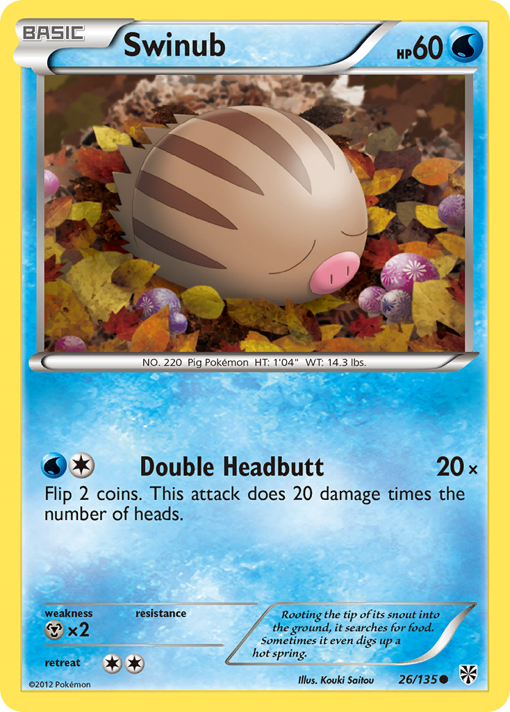 Swinub — illustrated card