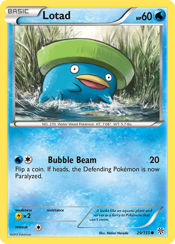 Lotad — illustrated card