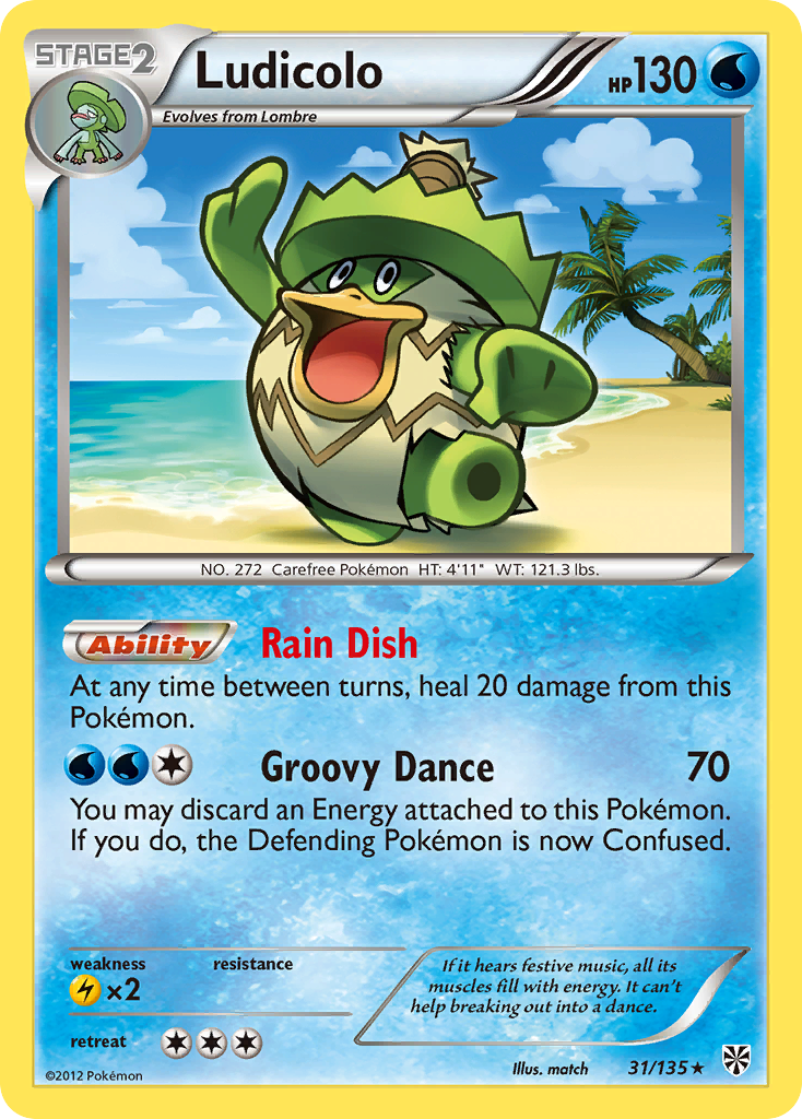 Ludicolo — illustrated card