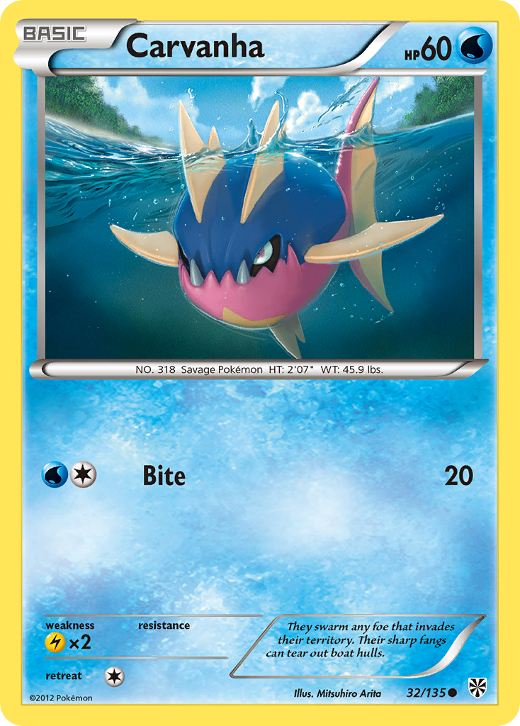 Carvanha — illustrated card