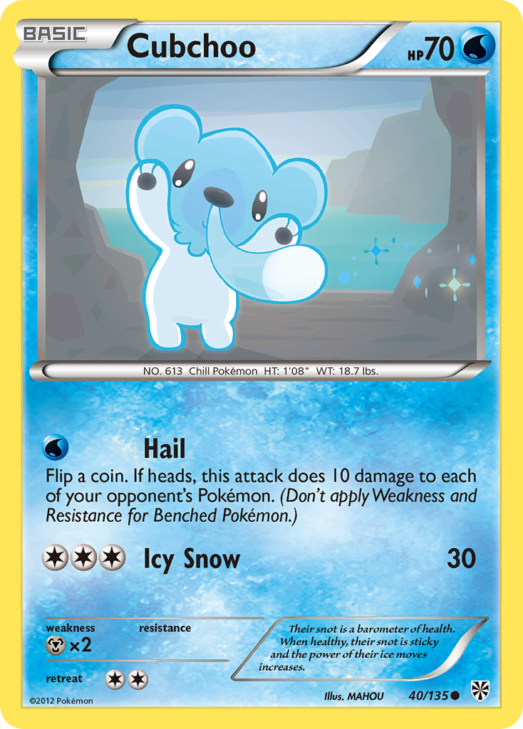 Cubchoo — illustrated card